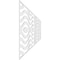 Ekena Millwork Set of Four Panels for 94 1/2"W x 32 1/4"H Parker Fretwork Wainscot Wall Paneling WPKP16X01X47PKR - alternate 2